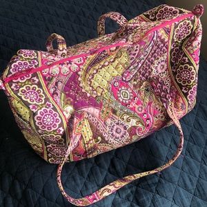 Vera Bradley Large Duffel in Very Berry Paisley